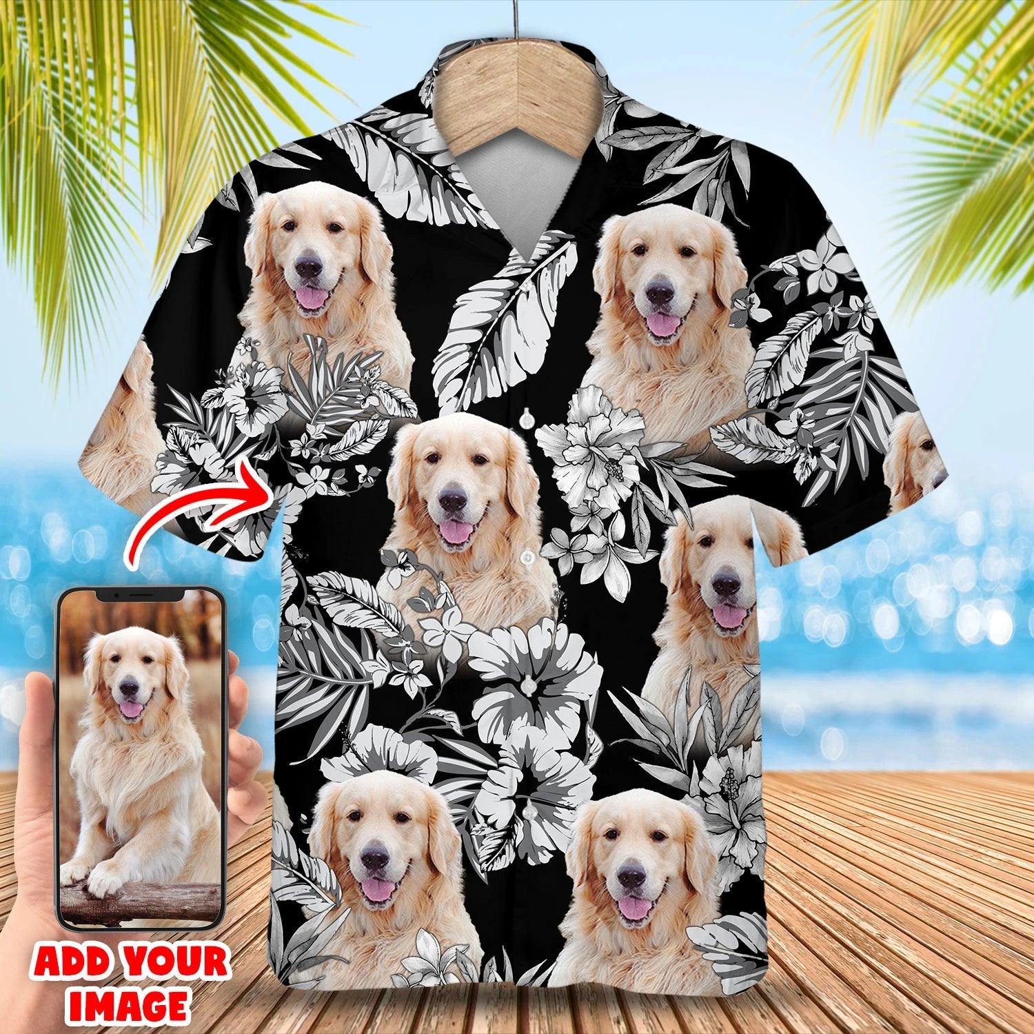 litzzy Custom photo dog hawaiian shirt, Summer Dog Hawaiian shirt For Men, Women - Aloha shirt Hawaiian Hawaii Shirt For Summer Hawaii Shirt Style 2 XS 