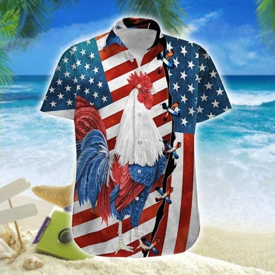 litzzy Hawaiian Aloha Shirts American Flag 4Th Of July Jee - Aloha shirt Hawaiian Hawaii Shirt For Summer Hawaii Shirt Style 7 XS 
