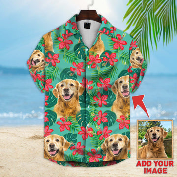 litzzy Custom Dog Hawaiian Shirt - Dog Photo Litzzy Custom Hawaiian Shirts DC34234 Hawaii Shirt   