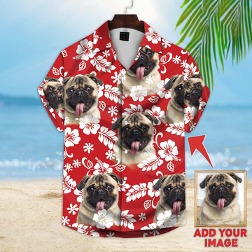litzzy Custom photo Dog floral Aloha Shirt, Summer gift, Short Sleeve Aloha Beach Shirt, Dog Hawaiian shirt For Men, Women - Aloha shirt Hawaiian Hawaii Shirt For Summer Hawaii Shirt Style 2 S 