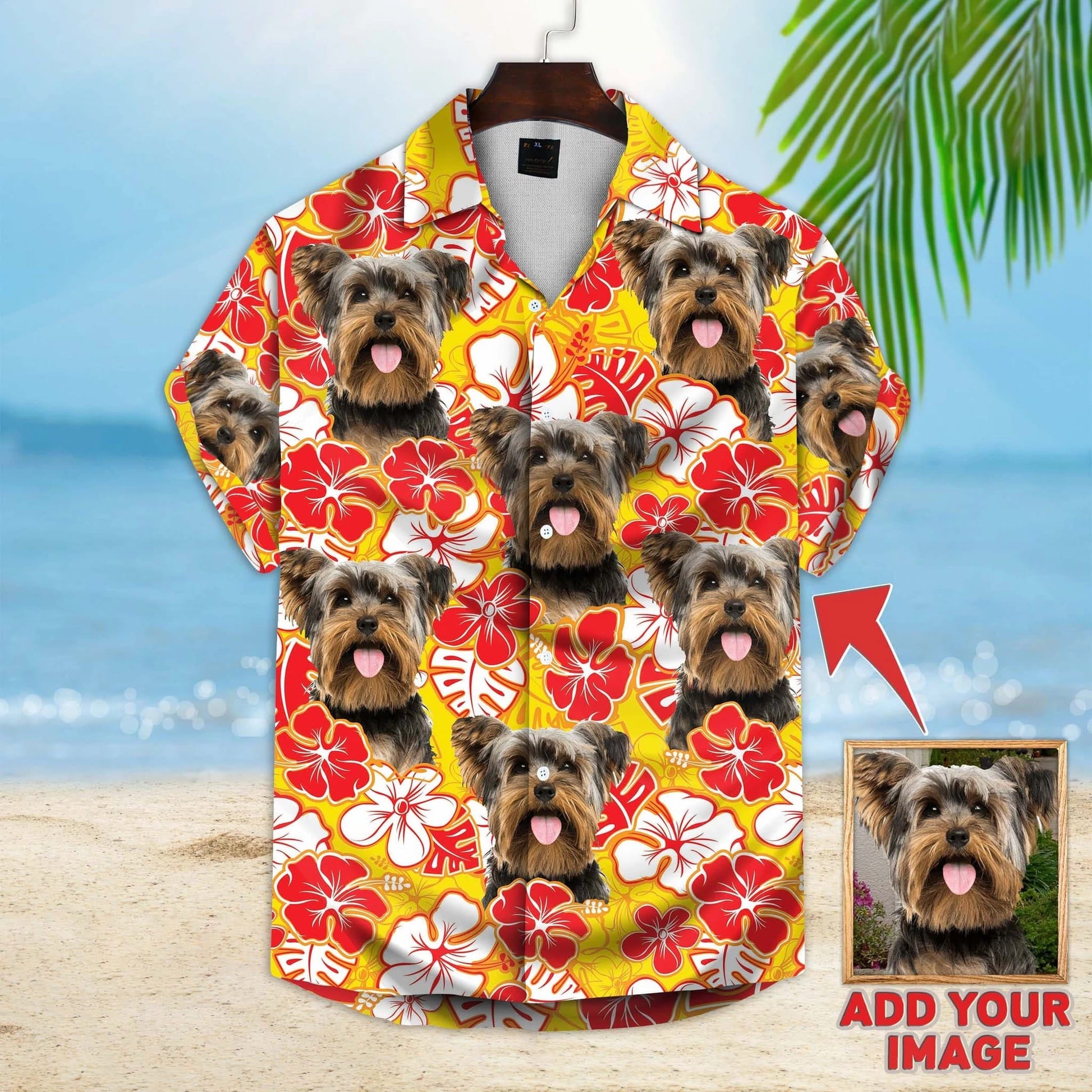litzzy Custom photo Dog floral Aloha Shirt, Gift for Dog lovers, Summer Dog Hawaiian shirt For Men, Women - Aloha shirt Hawaiian Hawaii Shirt For Summer Hawaii Shirt Style 10 XS 