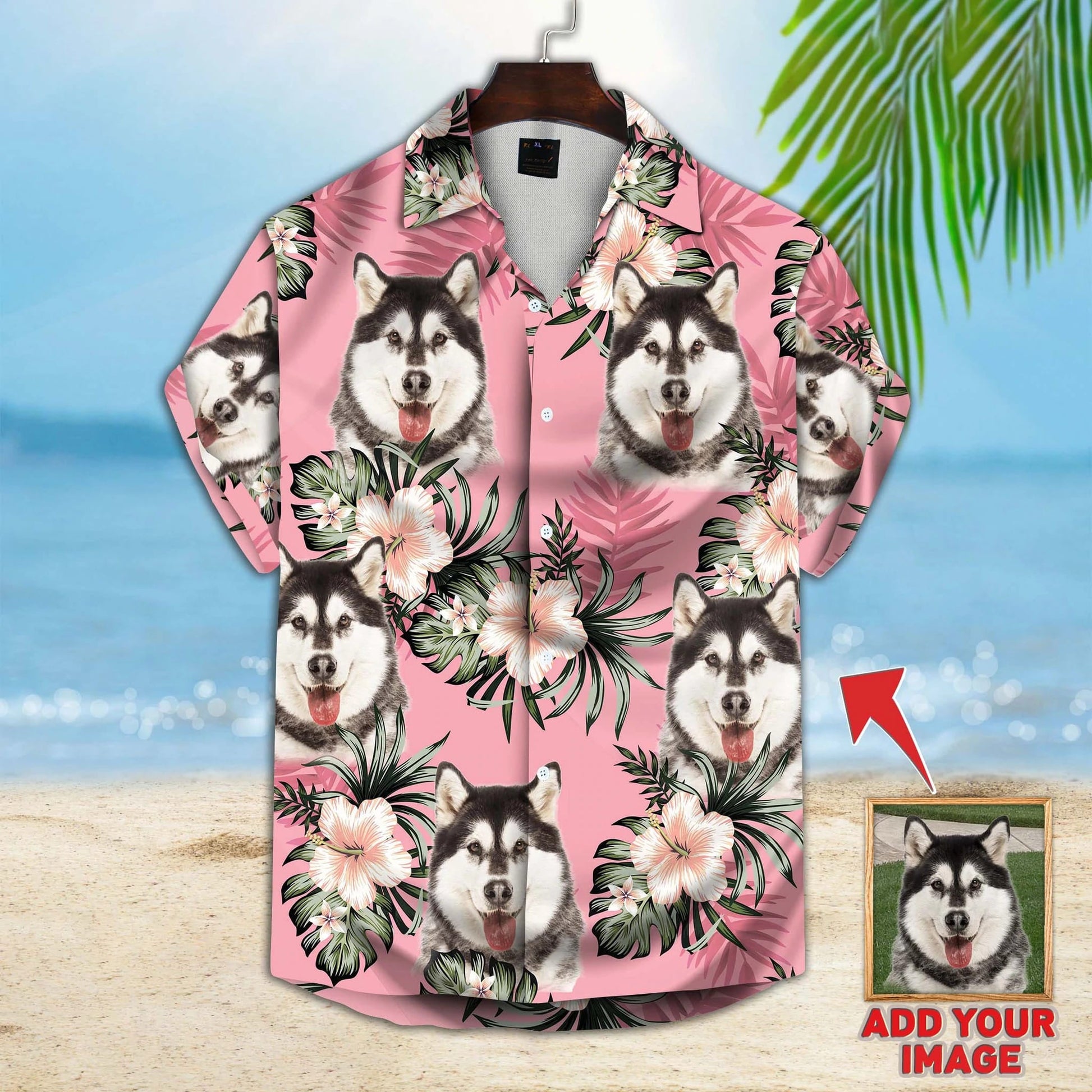 litzzy Custom photo Dog floral Aloha Shirt, Gift for Dog lovers, Summer Dog Hawaiian shirt For Men, Women - Aloha shirt Hawaiian Hawaii Shirt For Summer Hawaii Shirt Style 12 XS 