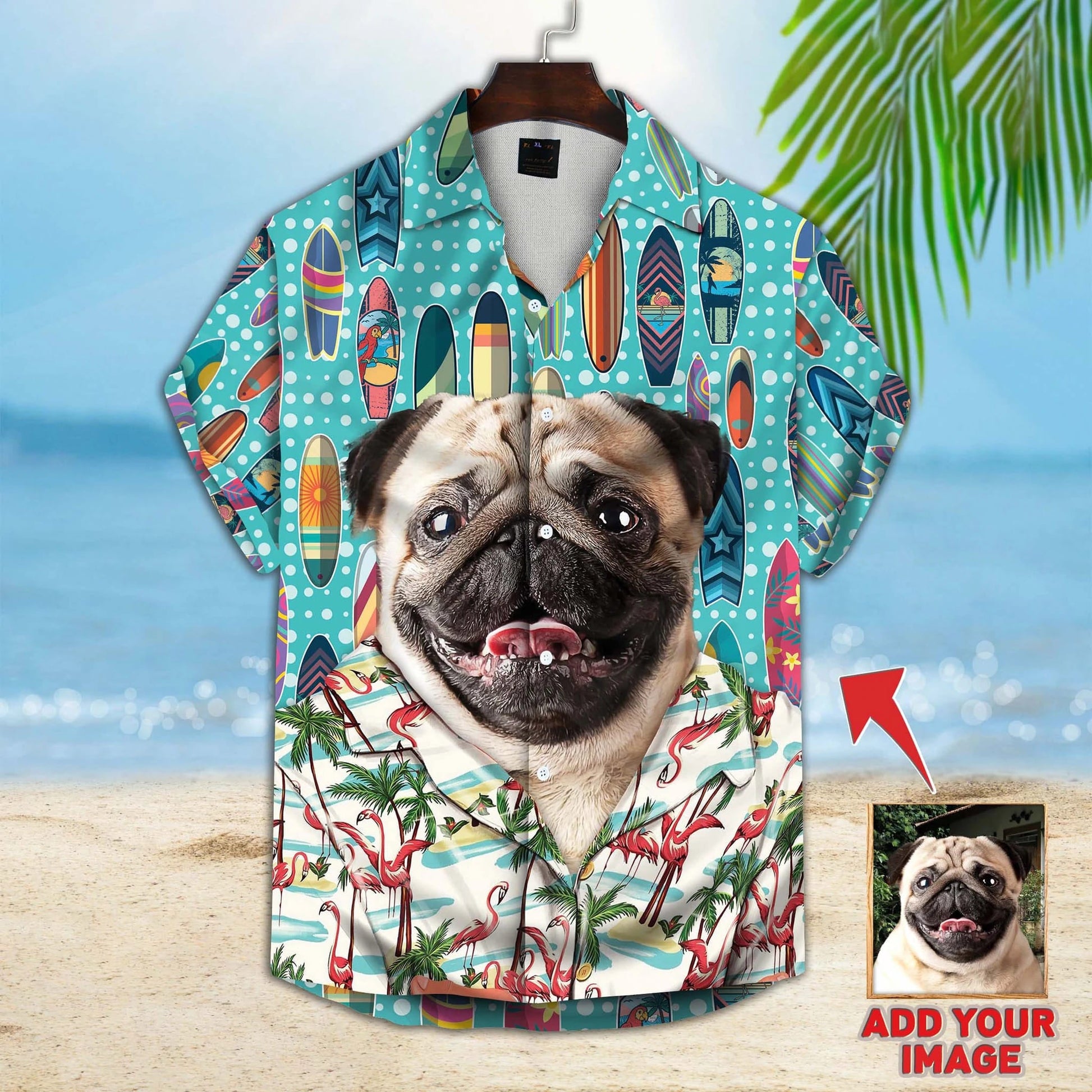 litzzy Custom photo Dog floral Aloha Shirt, Gift for Dog lovers, Summer Dog Hawaiian shirt For Men, Women - Aloha shirt Hawaiian Hawaii Shirt For Summer Hawaii Shirt Style 4 XS 