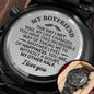 litzzy To My Boyfriend - The Day I Met You - Litzzy Engraved Premium Watch - Gift For Boyfriend Watches   