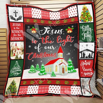 litzzy Jesus Christmas CL15100221MDQ Fleece Blanket Quilt Blanket   