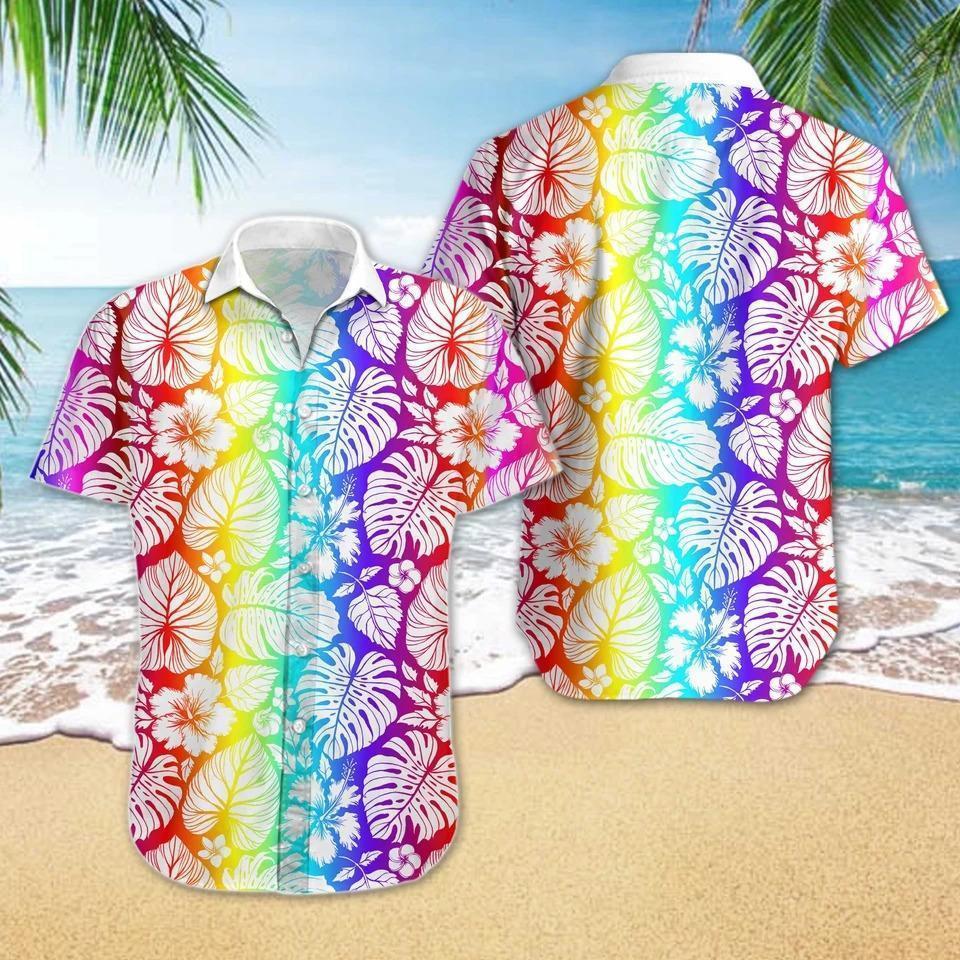 litzzy LGBT Summer Vacation Hawaiian Shirt, Rainbow Shirt, Pride Shirt, LGBT Shirt - Aloha shirt Hawaiian Hawaii Shirt For Summer Hawaii Shirt Style 3 S 