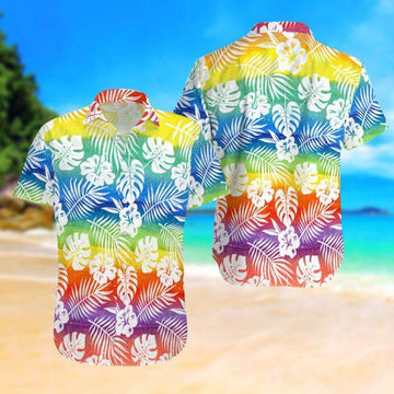 litzzy LGBT Summer Vacation Hawaiian Shirt, Rainbow Shirt, Pride Shirt, LGBT Shirt - Aloha shirt Hawaiian Hawaii Shirt For Summer Hawaii Shirt Style 1 S 
