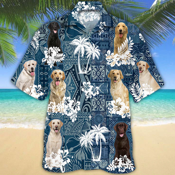 litzzy Labrador Retriever Hawaiian Shirt - Aloha shirt Hawaiian Hawaii Shirt For Summer Hawaii Shirt   