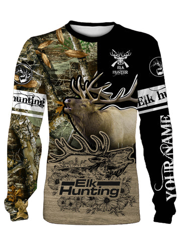 litzzy Best elk hunting custom name full printing shirts personalized gift - TATS3 - hunting sweatshirt Sweater   