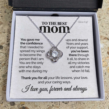 litzzy To the Best Mom - You gave me confidence - Love Knot Necklace Jewelry   