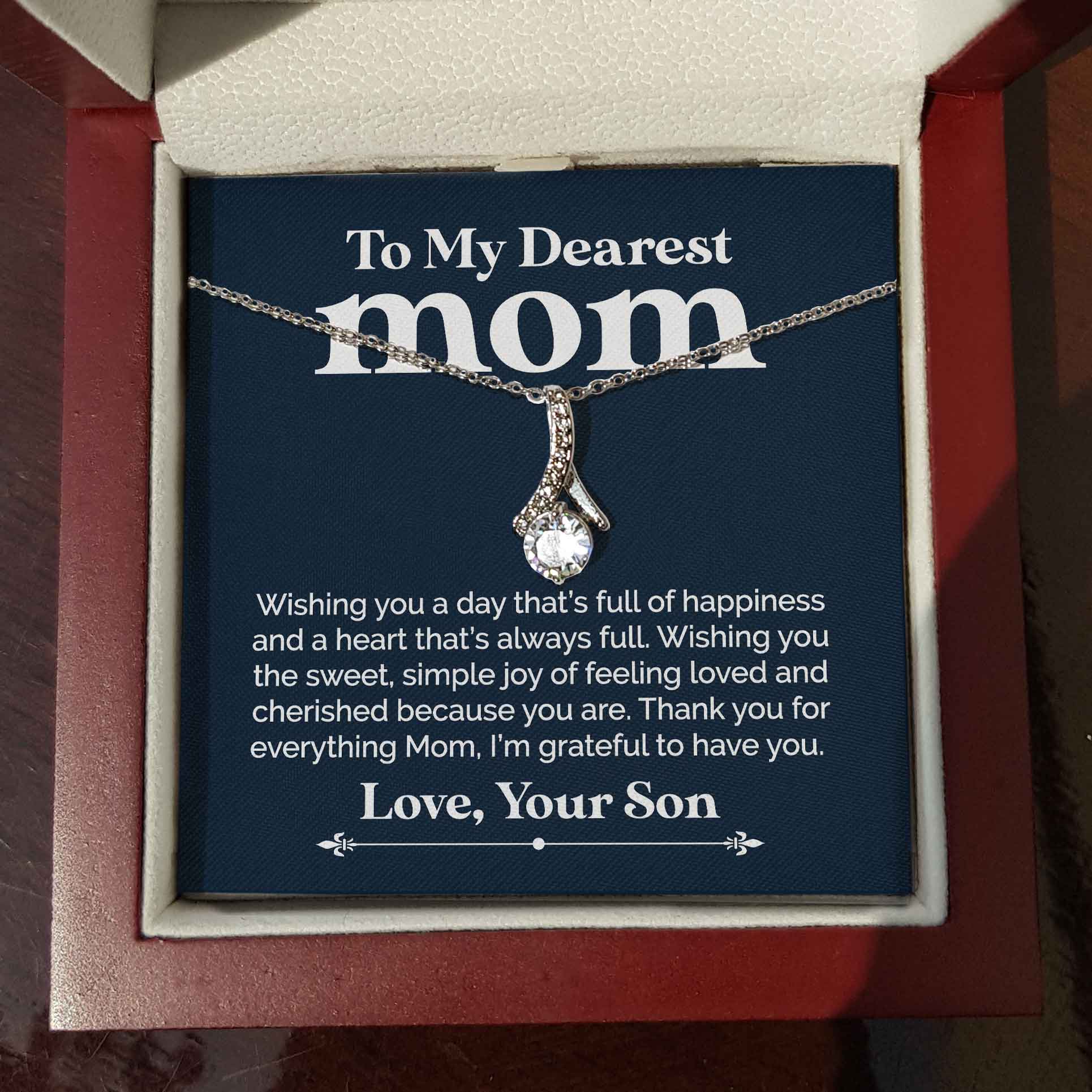 litzzy To My Dearest Mom - Grateful To Have You - Necklace Jewelry   