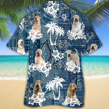 litzzy Soft Coated Wheaten Terrier Hawaiian Shirt - Aloha shirt Hawaiian Hawaii Shirt For Summer Hawaii Shirt   