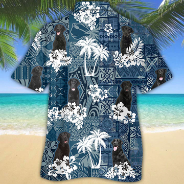 litzzy Black Labrador Hawaiian Shirt - Aloha shirt Hawaiian Hawaii Shirt For Summer Hawaii Shirt   