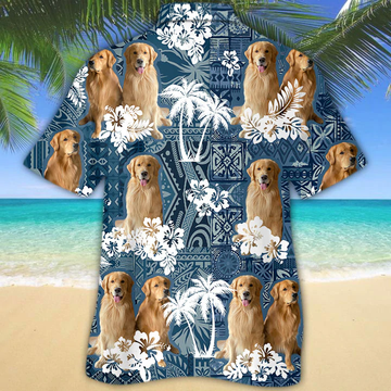 litzzy Golden Retriever 2 Hawaiian Shirt - Aloha shirt Hawaiian Hawaii Shirt For Summer Hawaii Shirt   