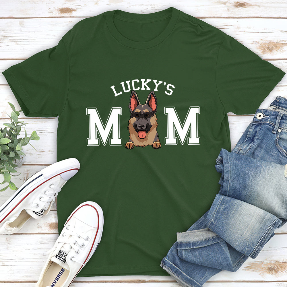 litzzy Dog Dad/Mom Basic - Personalized Custom Unisex T-shirt, Pet Portraits Tshirt, Dog Portraits Tshirt T-shirt   