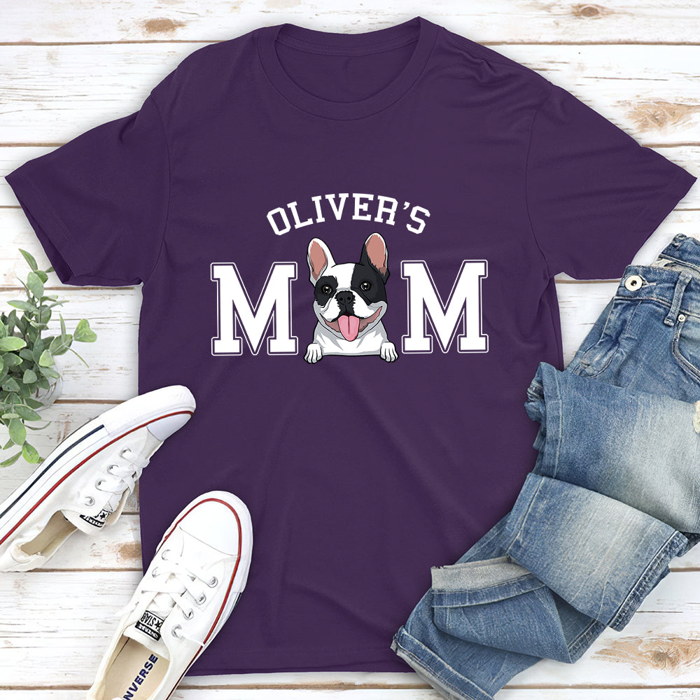litzzy Dog Dad/Mom Basic - Personalized Custom Unisex T-shirt, Pet Portraits Tshirt, Dog Portraits Tshirt T-shirt   
