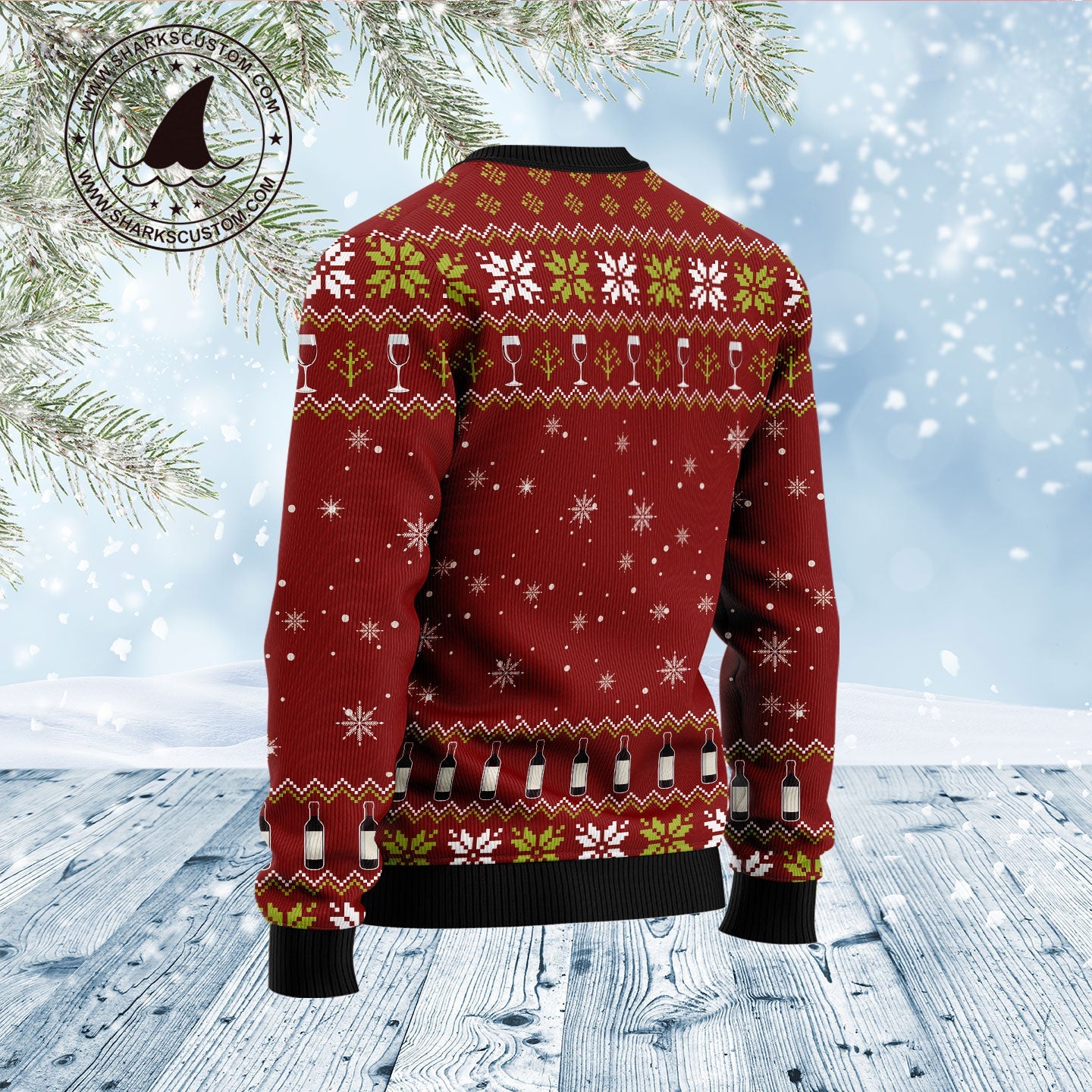 litzzy Merry Winemas D1011 Ugly Christmas Sweater -  Best Gift For Christmas, Noel Malalan - Christmas Signature sweater   