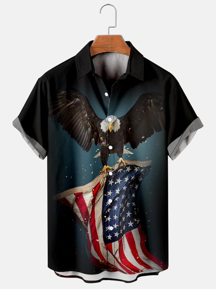 litzzy Hawaiian Aloha Shirts American Flag 4Th Of July Jee - Aloha shirt Hawaiian Hawaii Shirt For Summer Hawaii Shirt Style 12 XS 