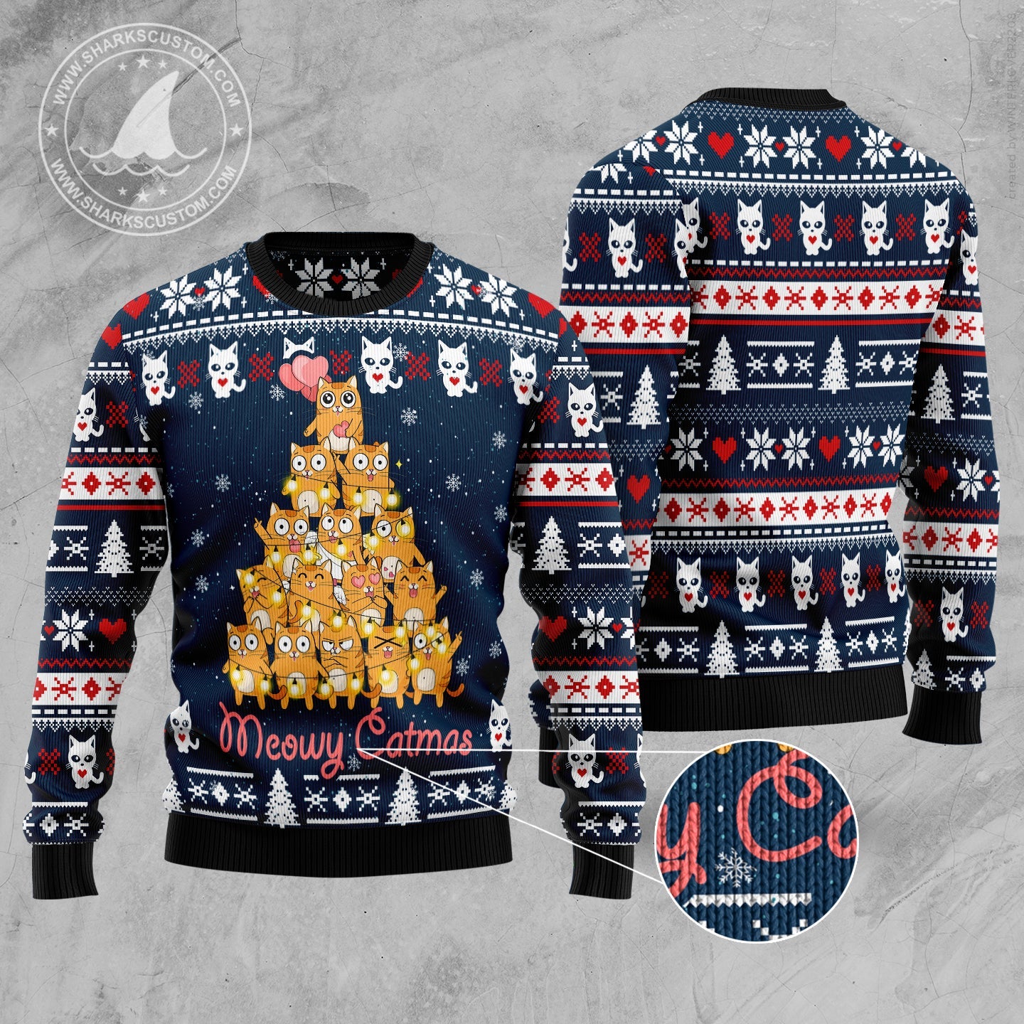 litzzy Meowy Catmas TG5116 Ugly Christmas Sweater -  Best Gift For Christmas, Noel Malalan - Christmas Signature sweater   