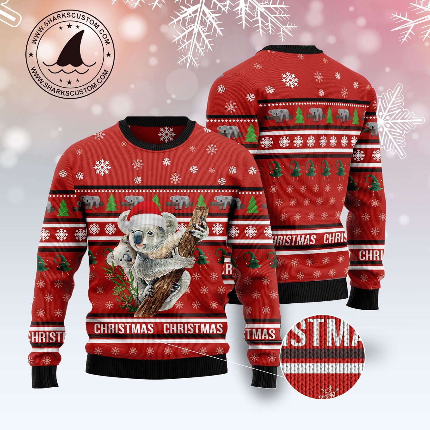 litzzy Merry Christmas Koala TG51021 Ugly Christmas Sweater -  Best Gift For Christmas, Noel Malalan - Christmas Signature sweater   