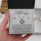 litzzy To My Future Wife Turn Back Clock - Litzzy Love Knot Gift Set - Necklace for Wife from Husband Jewelry Two Toned Box  
