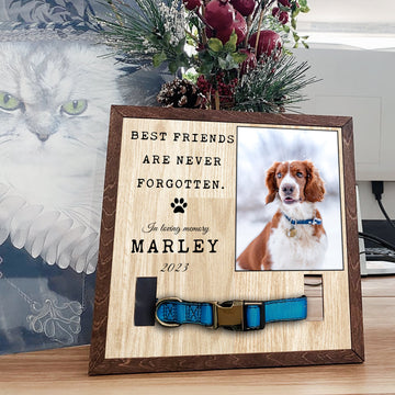 litzzy Custom Pet Frame, Personalized Dog Picture Frame, Pet Keepsake Frame, Dog Lover Gift, Gift for , Gift For Friend With Lost Pet Pet Picture Frame   