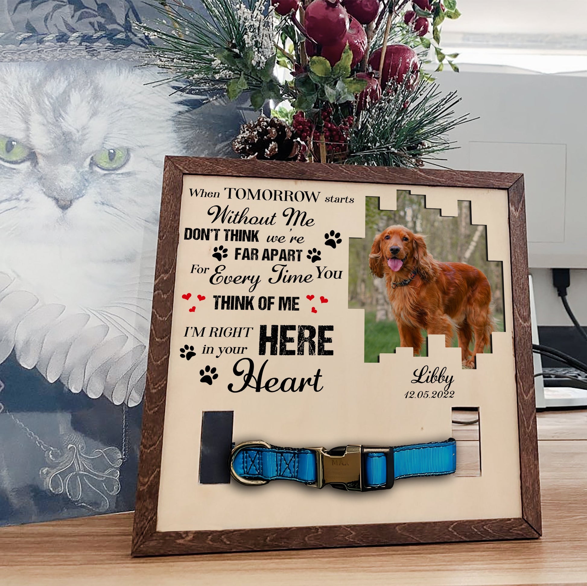 litzzy Pet Loss Gift Dog Memorial Gift Dog Memorial Frame Pet Memorial Dog Loss Picture Frame Pet Picture Frame   