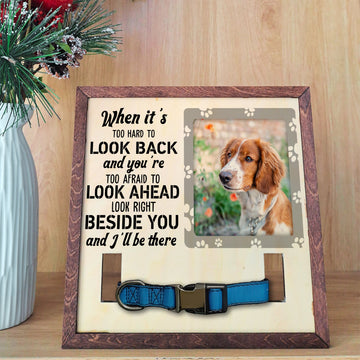 litzzy Custom Dog Collar Remembrance Frame | Personalized Dog Memorial Frame | Custom Collar | Pet Loss Memorial | Pet Collar Holder | Pet Keepsake Pet Picture Frame   