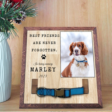 litzzy Custom Pet Frame, Personalized Dog Picture Frame, Pet Keepsake Frame, Dog Lover Gift, Gift for , Gift For Friend With Lost Pet Pet Picture Frame   