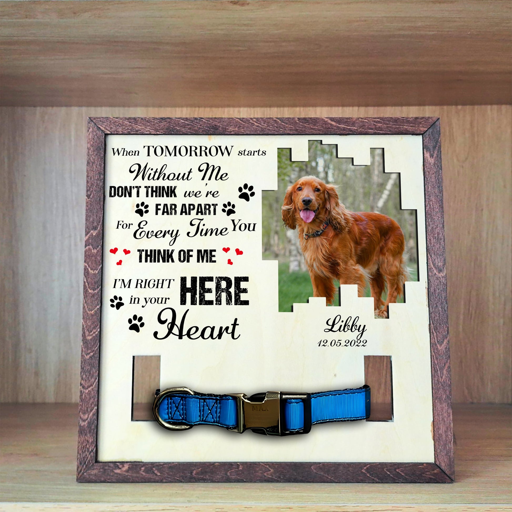 litzzy Pet Loss Gift Dog Memorial Gift Dog Memorial Frame Pet Memorial Dog Loss Picture Frame Pet Picture Frame   