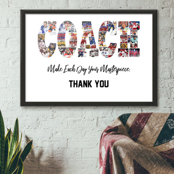 litzzy Ice Hockey Coach Gift, Thank You Gift For Hockey Coach, Hockey Coach Appreciation Gift, Hockey Coach Birthday Gift Canvas Wall Art   