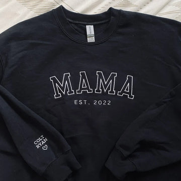 litzzy Custom Embroidered Sweatshirt for Mom Embroidered Shirt   
