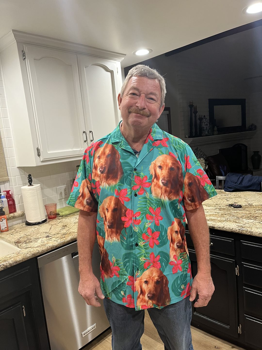 litzzy Custom Dog Hawaiian Shirt - Dog Photo Litzzy Custom Hawaiian Shirts DC34234 Hawaii Shirt   