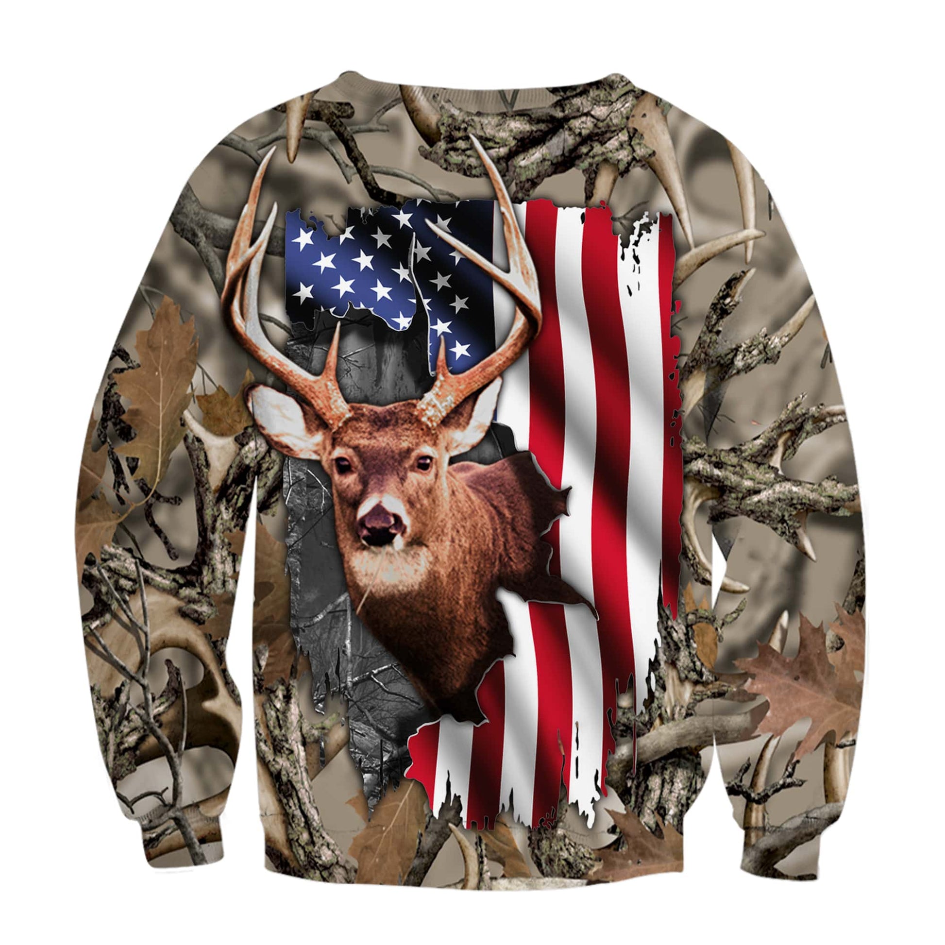 litzzy Mens womens Deer hunting clothes american flag 3D all over print shirt plus size coat, hoodie, long sleeve, t shirt NQS89 PQB - hunting sweatshirt Sweater   
