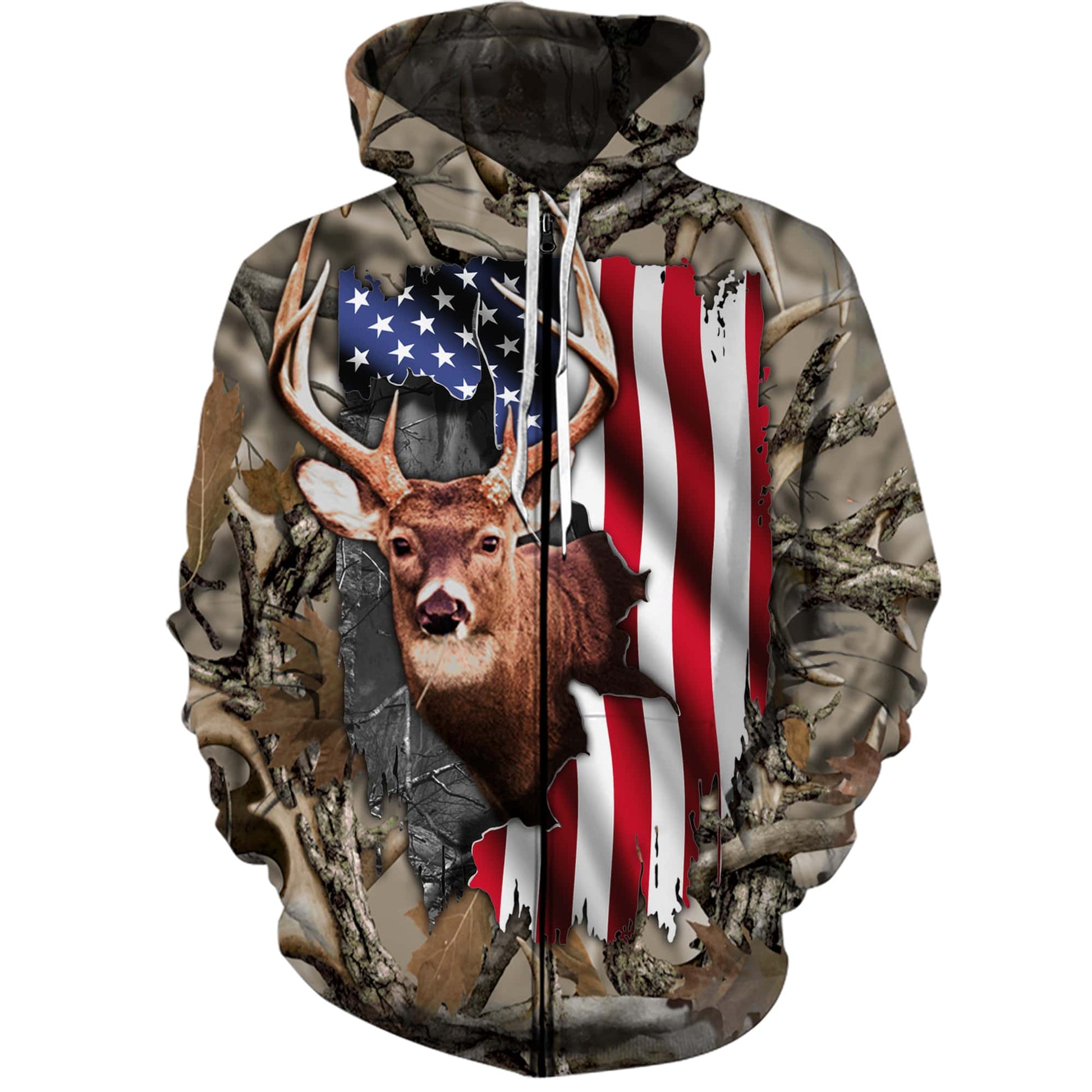 litzzy Mens womens Deer hunting clothes american flag 3D all over print shirt plus size coat, hoodie, long sleeve, t shirt NQS89 PQB - hunting sweatshirt Sweater   