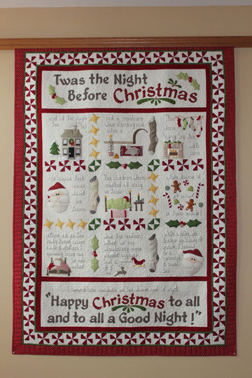 litzzy Night Before Christmas CLT2510289H Fleece Blanket Quilt Blanket   
