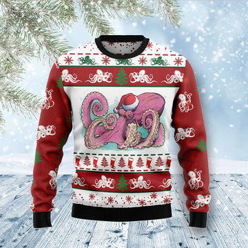 litzzy Octopus Noel D2810 Ugly Christmas Sweater -  Best Gift For Christmas, Noel Malalan - Christmas Signature sweater   
