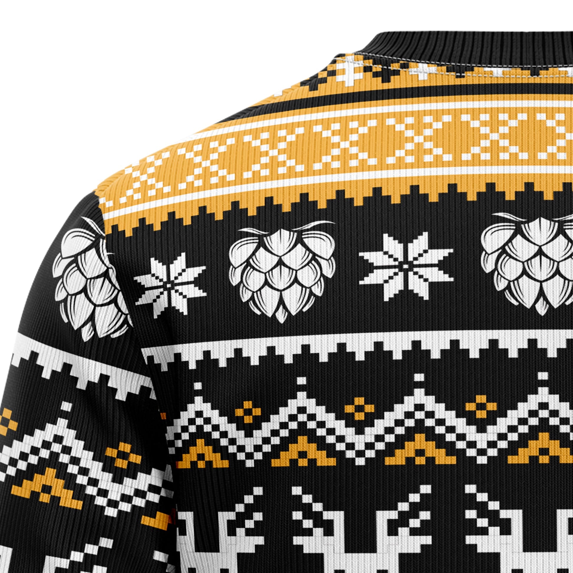 litzzy Wonderful Time For A Beer D2809 Ugly Christmas Sweater - Ugly Christmas Sweaters for Men and Women - Funny Sweaters Sweater   