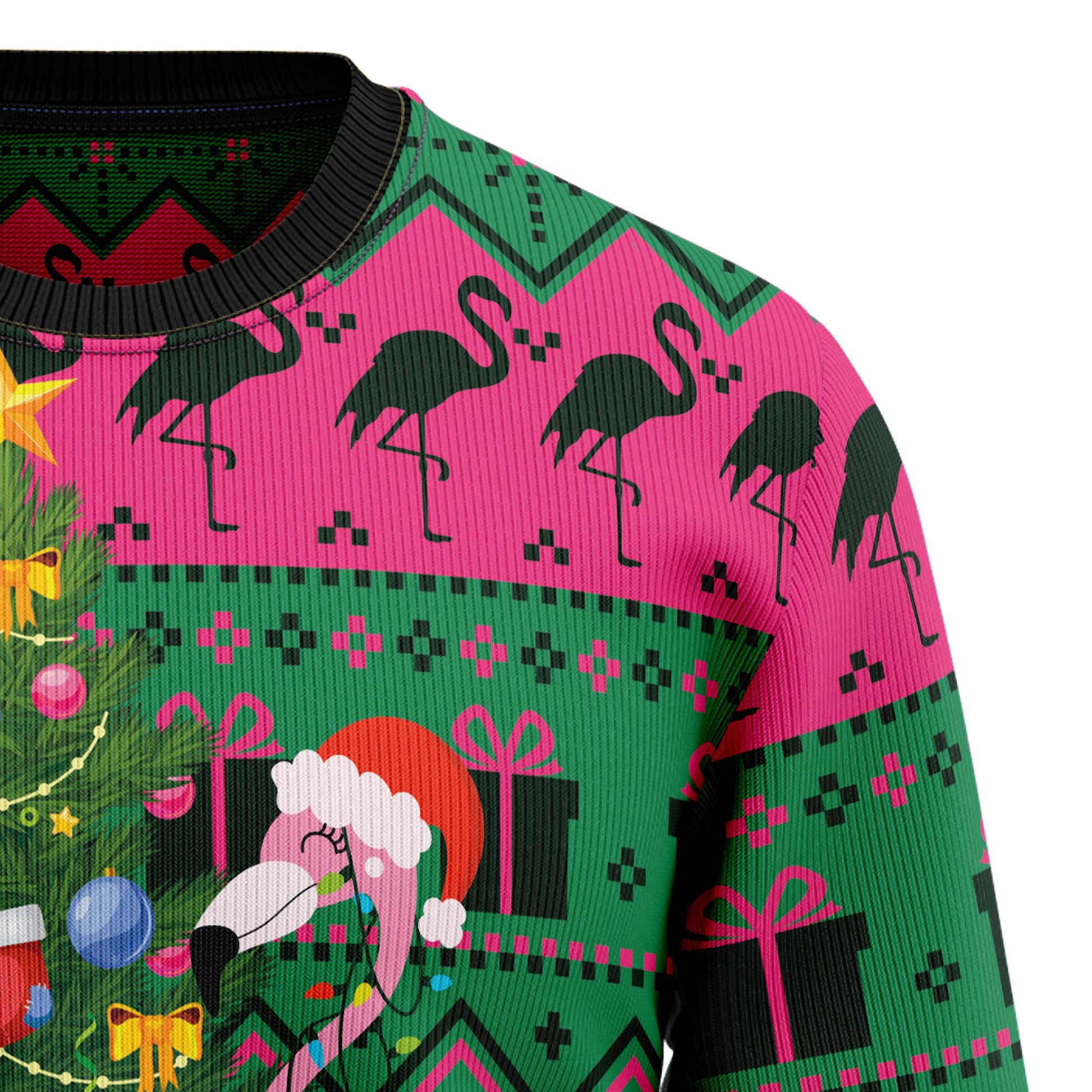 litzzy Flamingo Christmas Tree G51020 Ugly Christmas Sweater -  Best Gift For Christmas, Noel Malalan - Christmas Signature sweater   