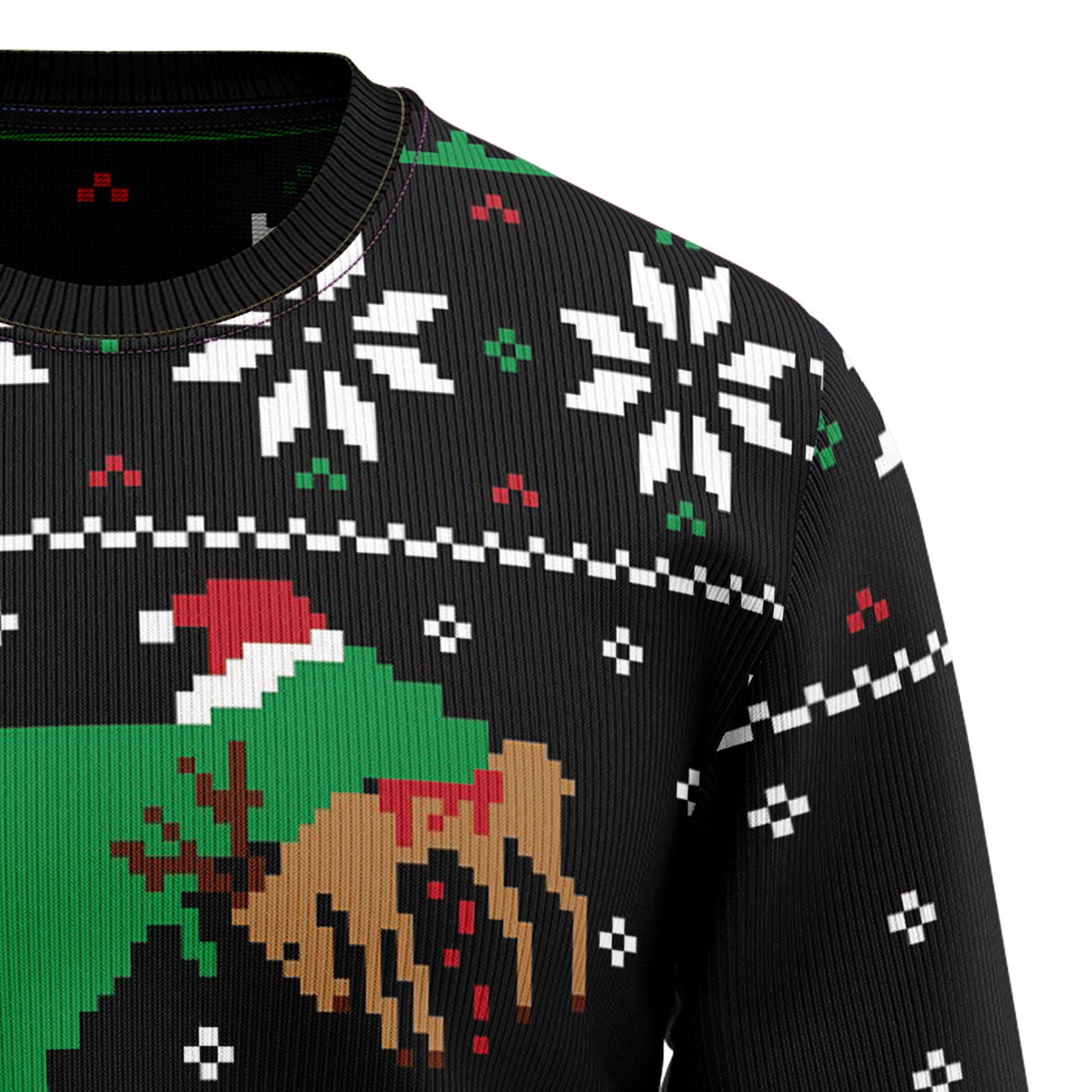 litzzy T-Rex Ugly Sweater - Funny Sweater AT1408 sweater   
