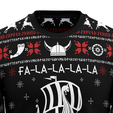litzzy Valhalla Viking G51023 Ugly Christmas Sweater - Ugly Christmas Sweaters for Men and Women - Funny Sweaters Sweater   