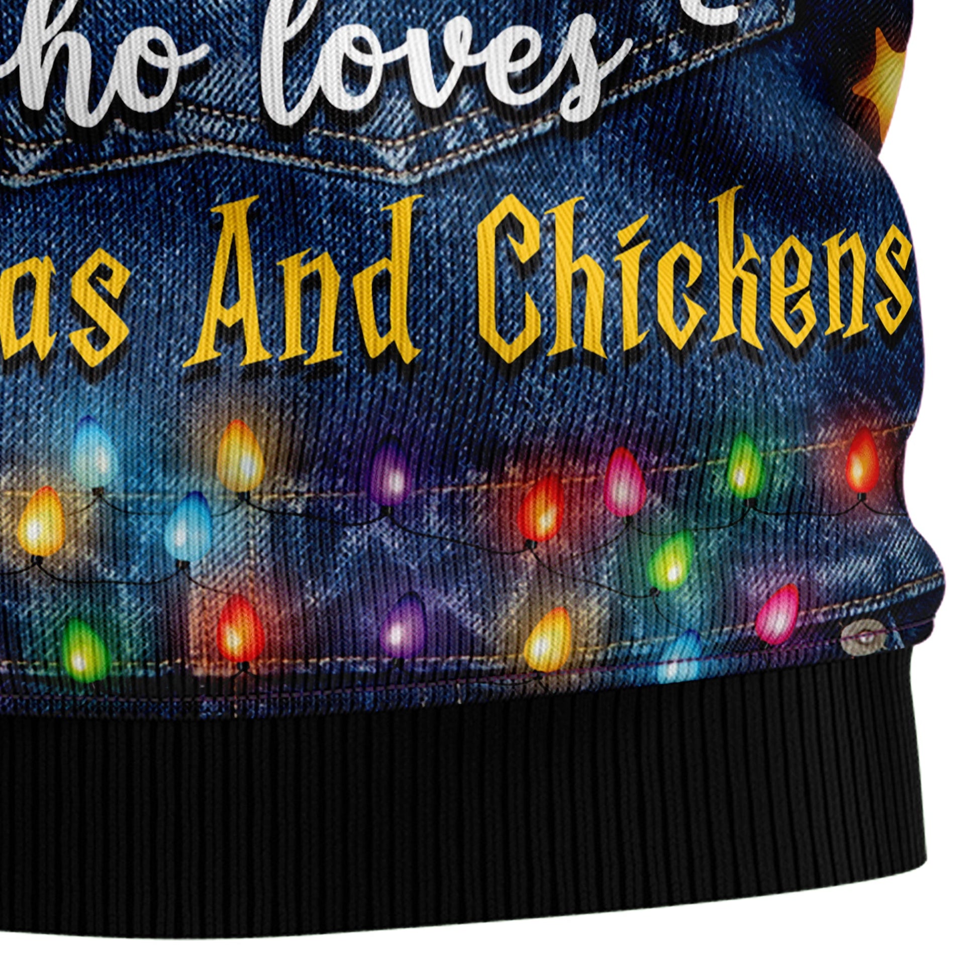 litzzy Just A Girl Who Loves Christmas And Chickens TG51022 Christmas Sweater - Ugly Christmas Sweaters for Men and Women - Funny Sweaters    