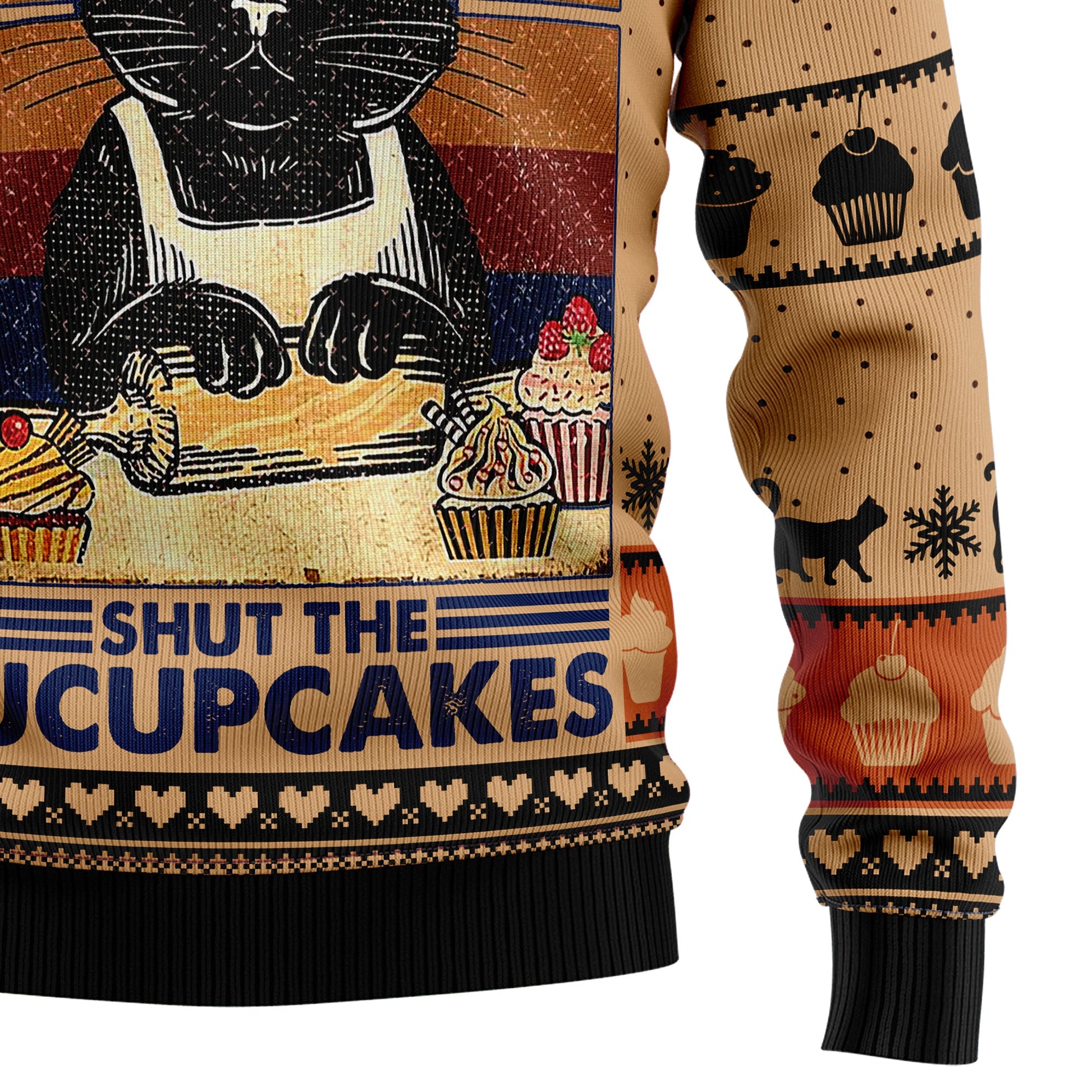litzzy Shut The Fucupcakes Ugly Sweater - Ugly Sweaters for Men and Women - Funny Sweaters sweater   