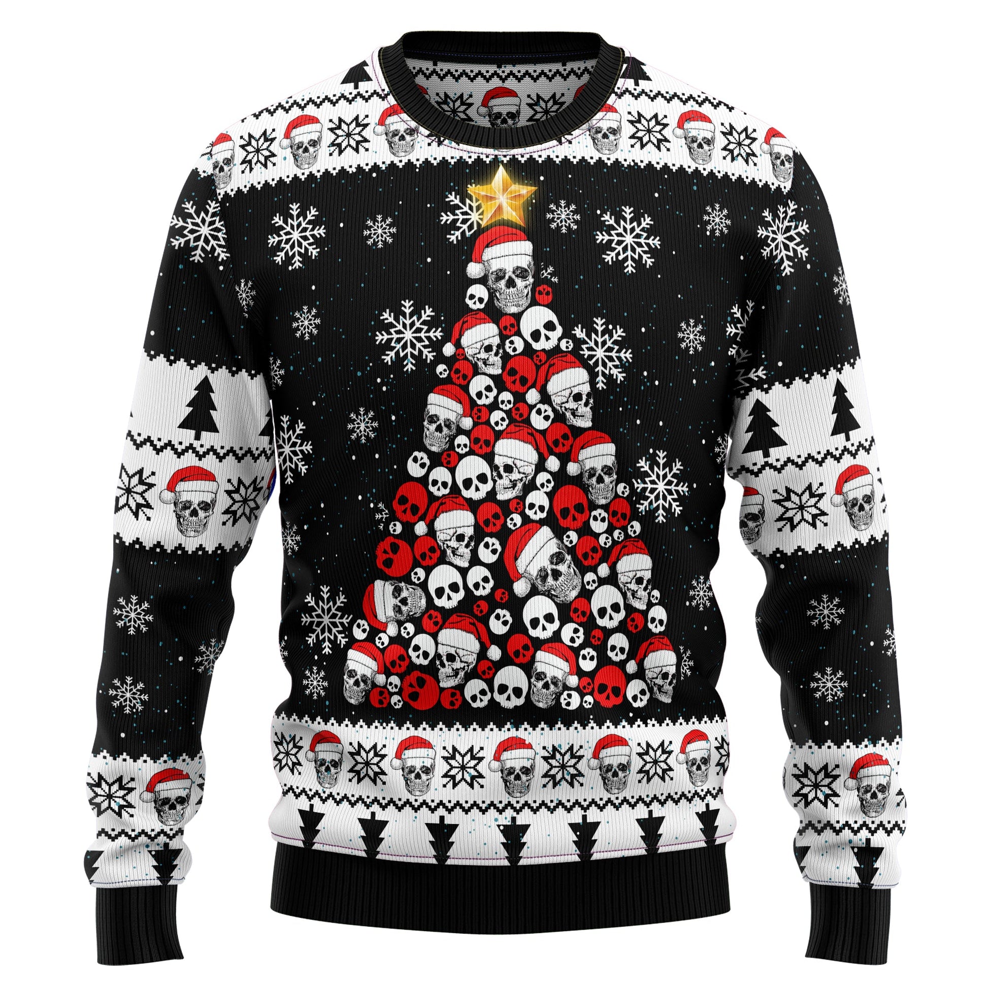 litzzy Skull Pine Tree D2610 Ugly Christmas Sweater -  Best Gift For Christmas, Noel Malalan - Christmas Signature TB82728 sweater S  