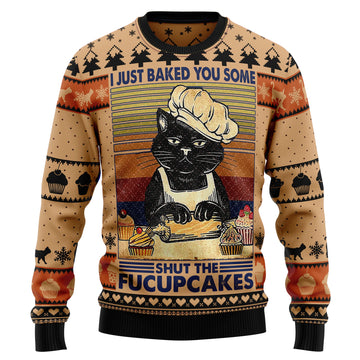 litzzy Shut The Fucupcakes Christmas TG5113 Ugly Christmas Sweater -  Best Gift For Christmas, Noel Malalan - Christmas Signature sweater   
