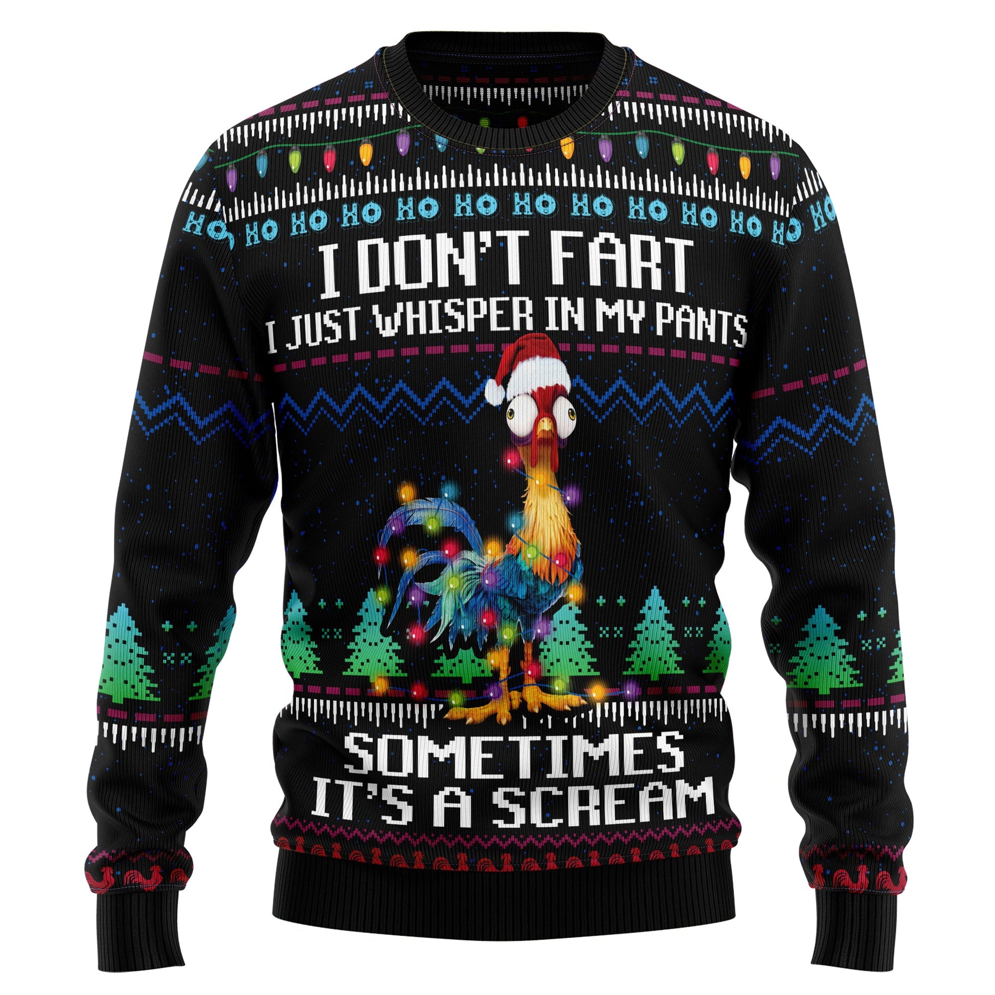 litzzy It‘s Scream Chicken TG51112 Ugly Christmas Sweater -  Best Gift For Christmas, Noel Malalan - Christmas Signature sweater   