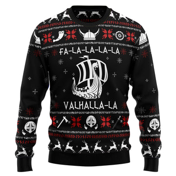 litzzy Valhalla Viking G51023 Ugly Christmas Sweater - Ugly Christmas Sweaters for Men and Women - Funny Sweaters Sweater   