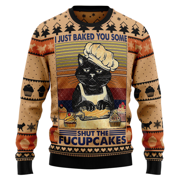 litzzy Shut The Fucupcakes Ugly Sweater - Ugly Sweaters for Men and Women - Funny Sweaters sweater   
