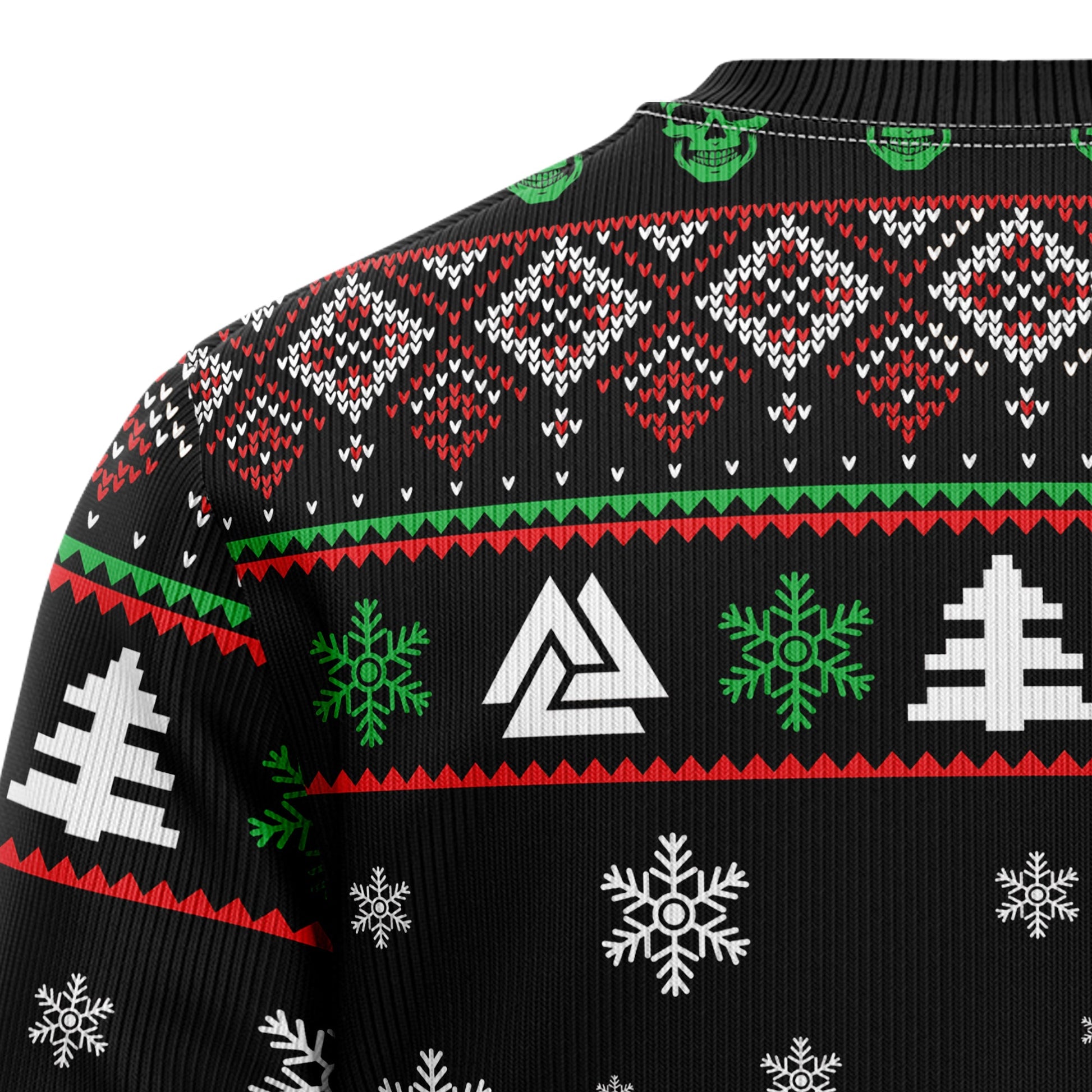 litzzy Viking Deck Valhalla With Skulls Of Glory HT102717 Christmas Sweater - Ugly Christmas Sweaters for Men and Women - Funny Sweaters Sweater   