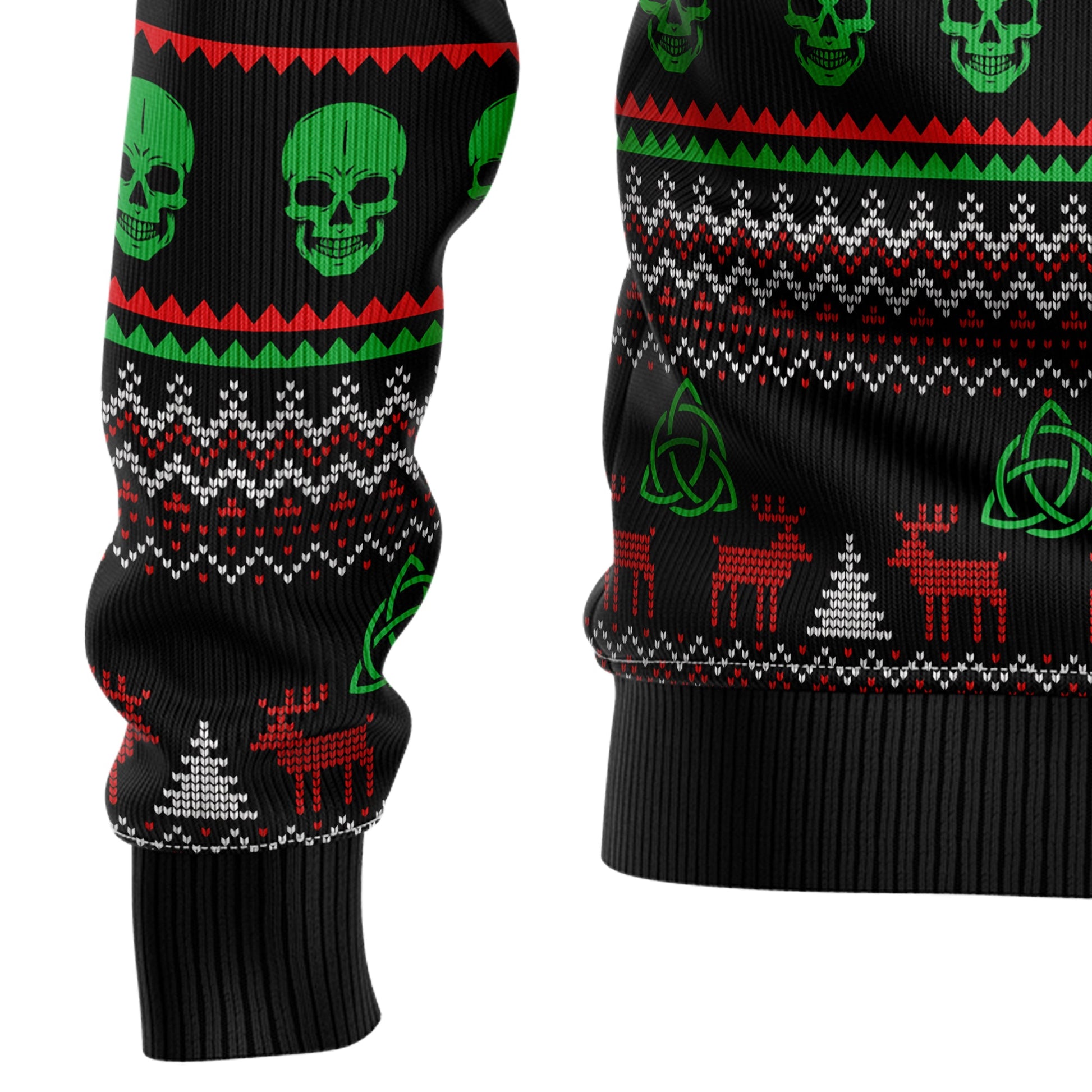 litzzy Viking Deck Valhalla With Skulls Of Glory HT102717 Christmas Sweater - Ugly Christmas Sweaters for Men and Women - Funny Sweaters Sweater   